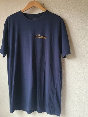 Pendleton Navy Short-Sleeve T-Shirt with Gold Logo Men's Size XL